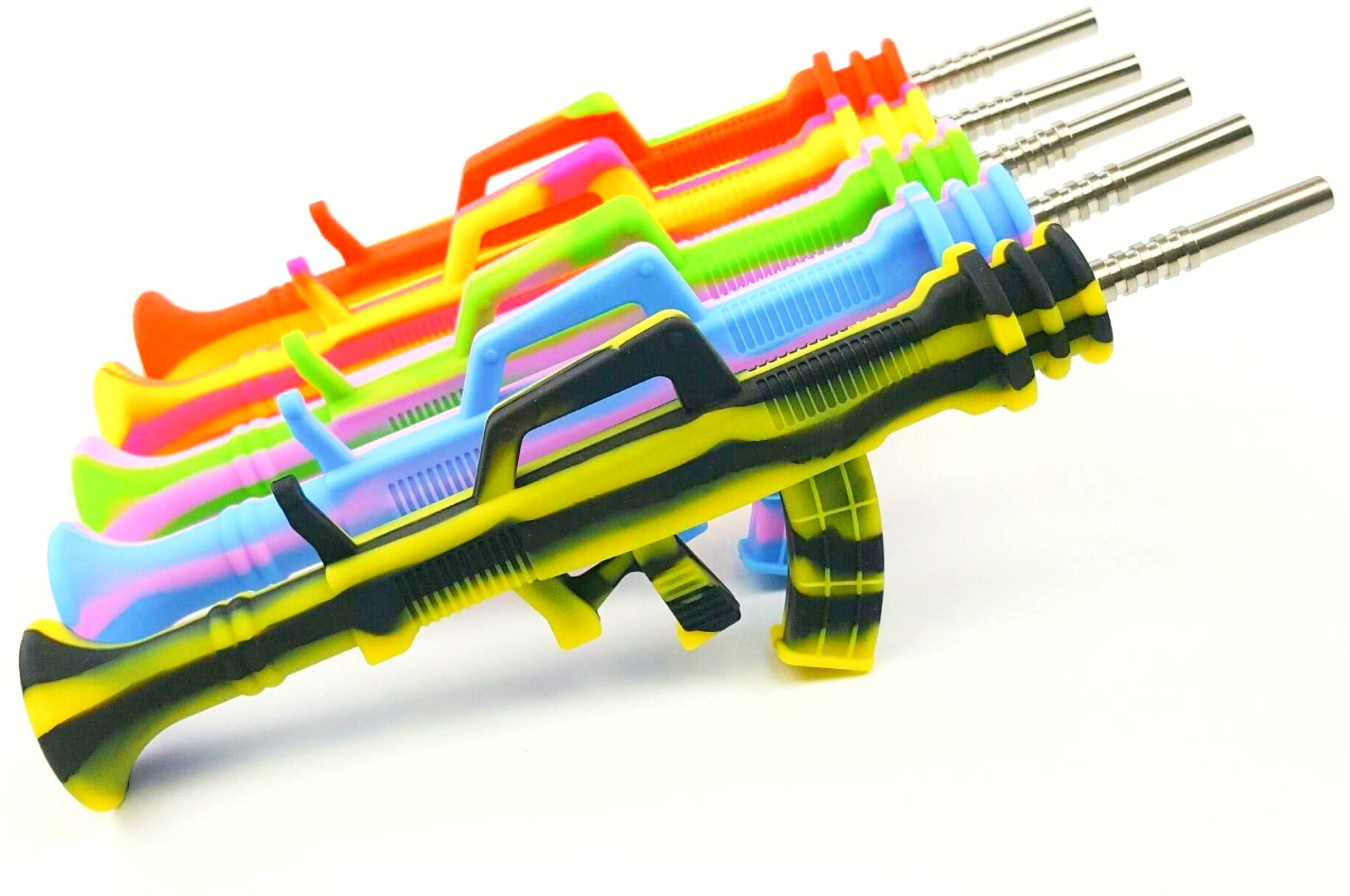 Gun Silicone Nectar Collector w/ Titanium Nail