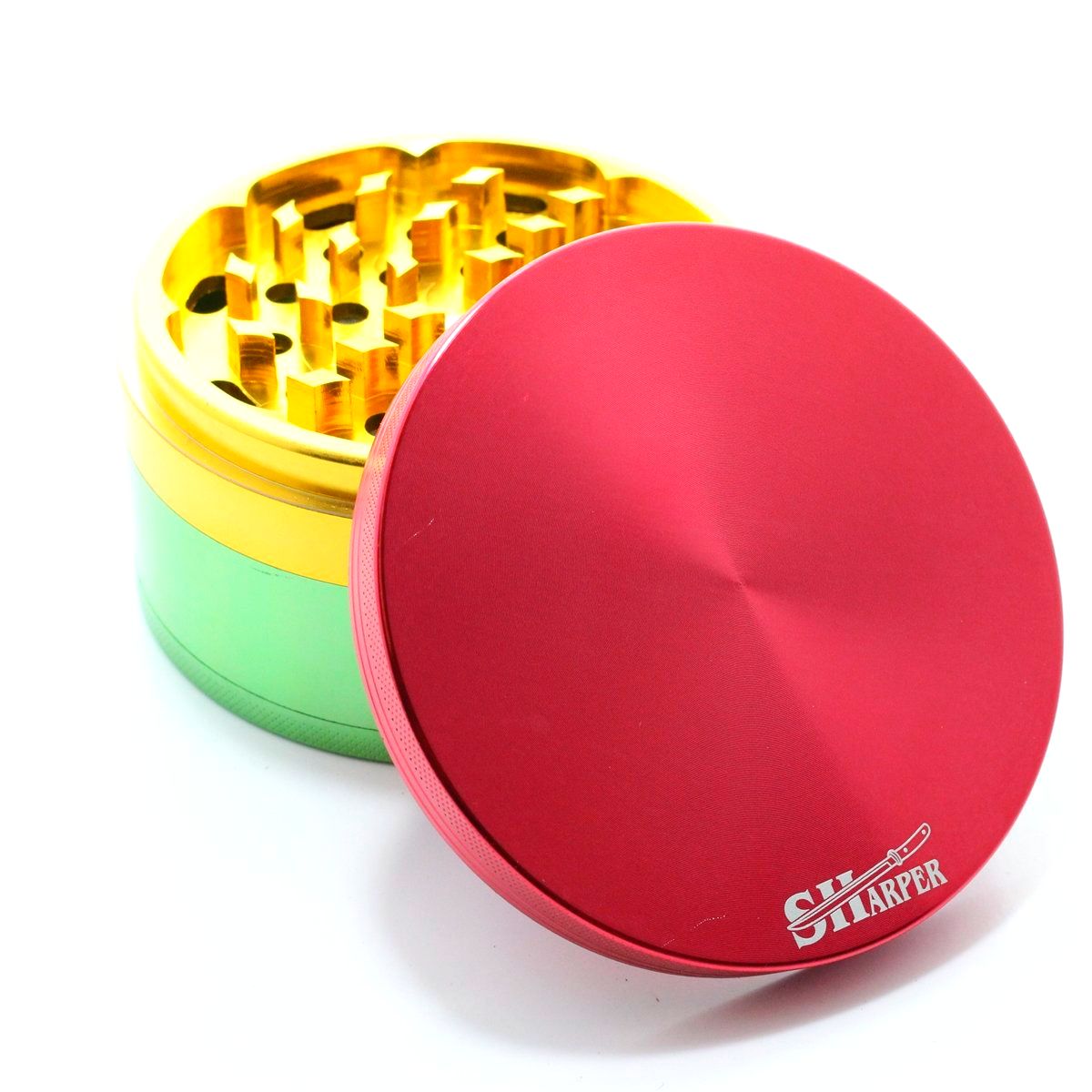Sharper Rasta Grinder - (76mm)