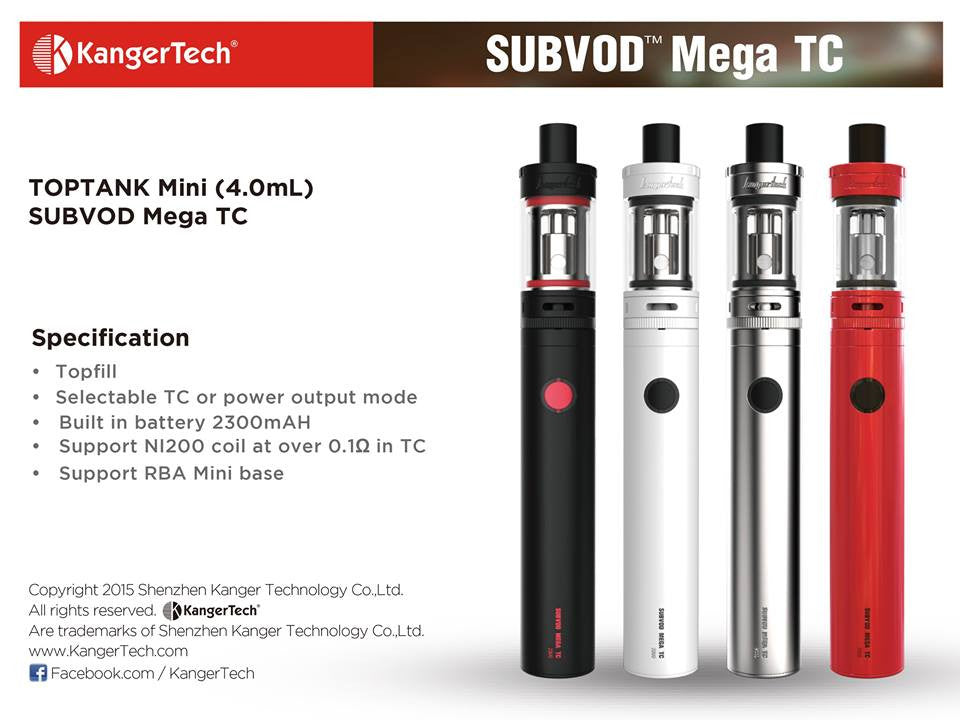 Subvod Mega TC Kit Kangertech