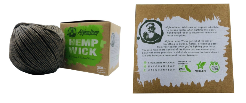Afghan Hemp Hemp Wick 250 ft