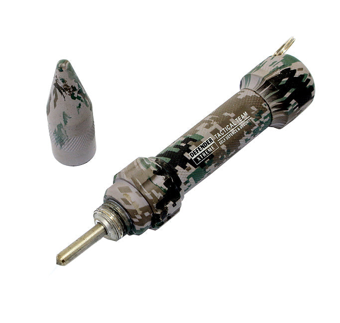 4 1/2" Heavy Duty Digital Camouflage Key Chain Glass Breaker