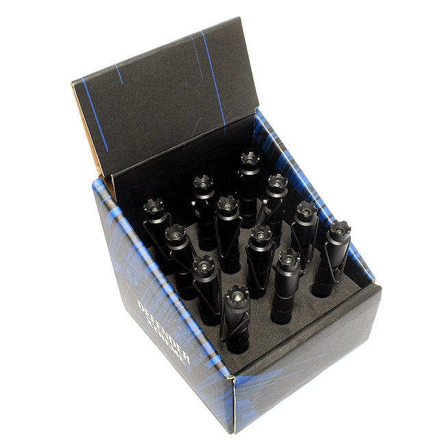 3" Defender Extreme Aluminum Pen with LED Light 12 Piece Set