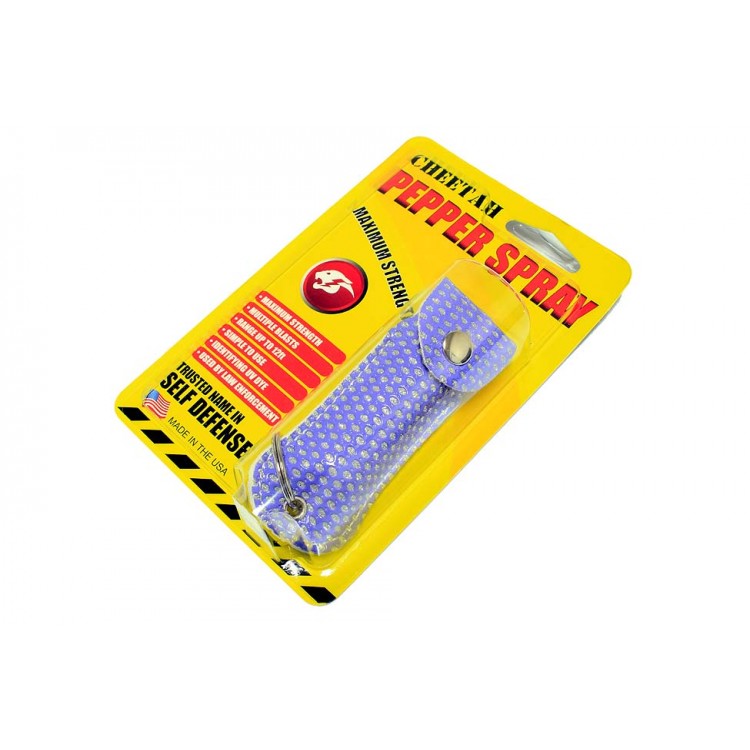 1/2 Oz Pepper Spray W/ Purple Case Key Chain