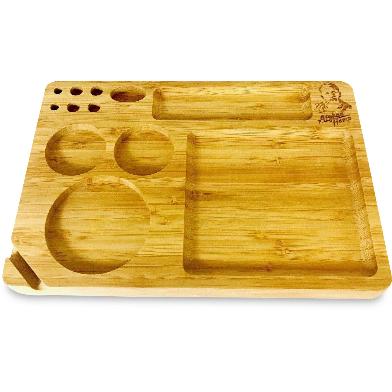 Afghan Hemp Bamboo Rolling Tray (Small)