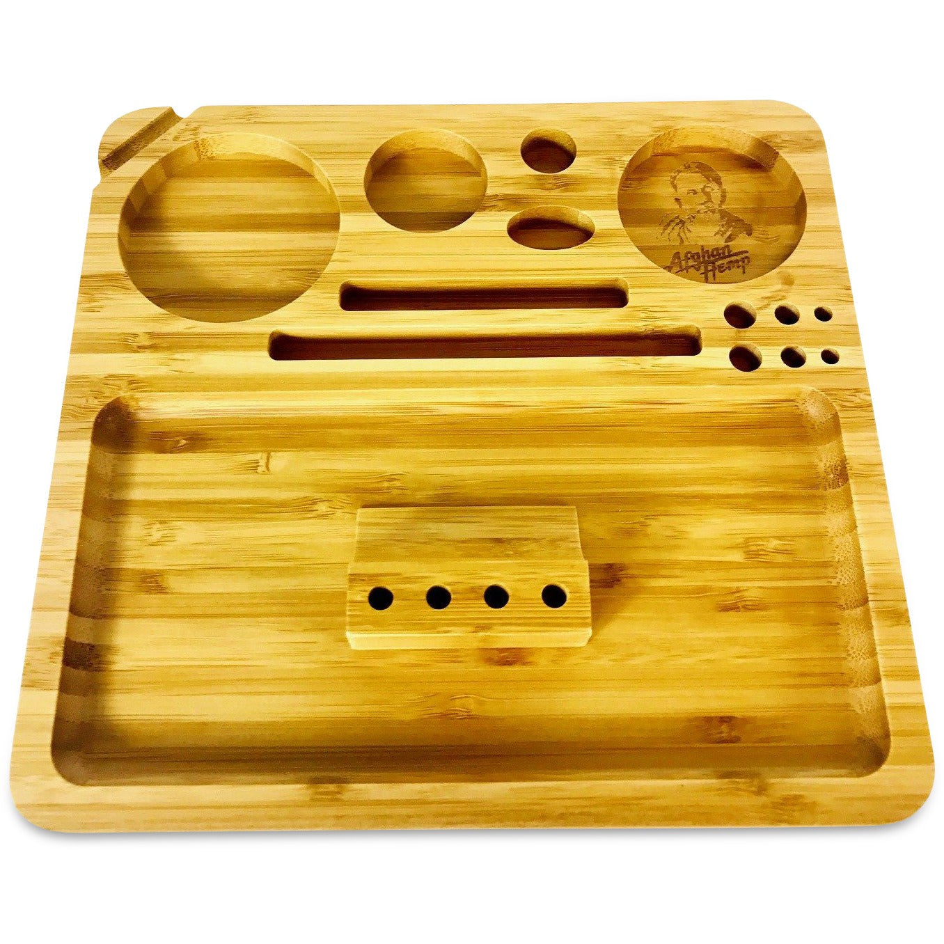 Afghan Hemp Bamboo Rolling Tray (Large)