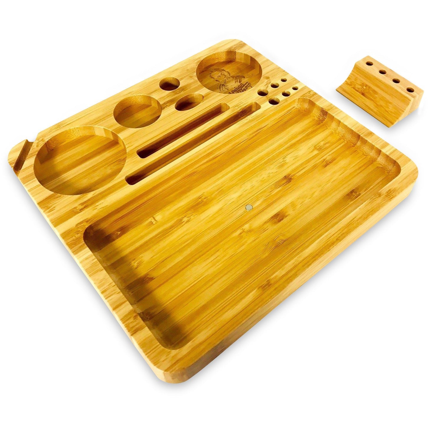 Afghan Hemp Bamboo Rolling Tray (Large)
