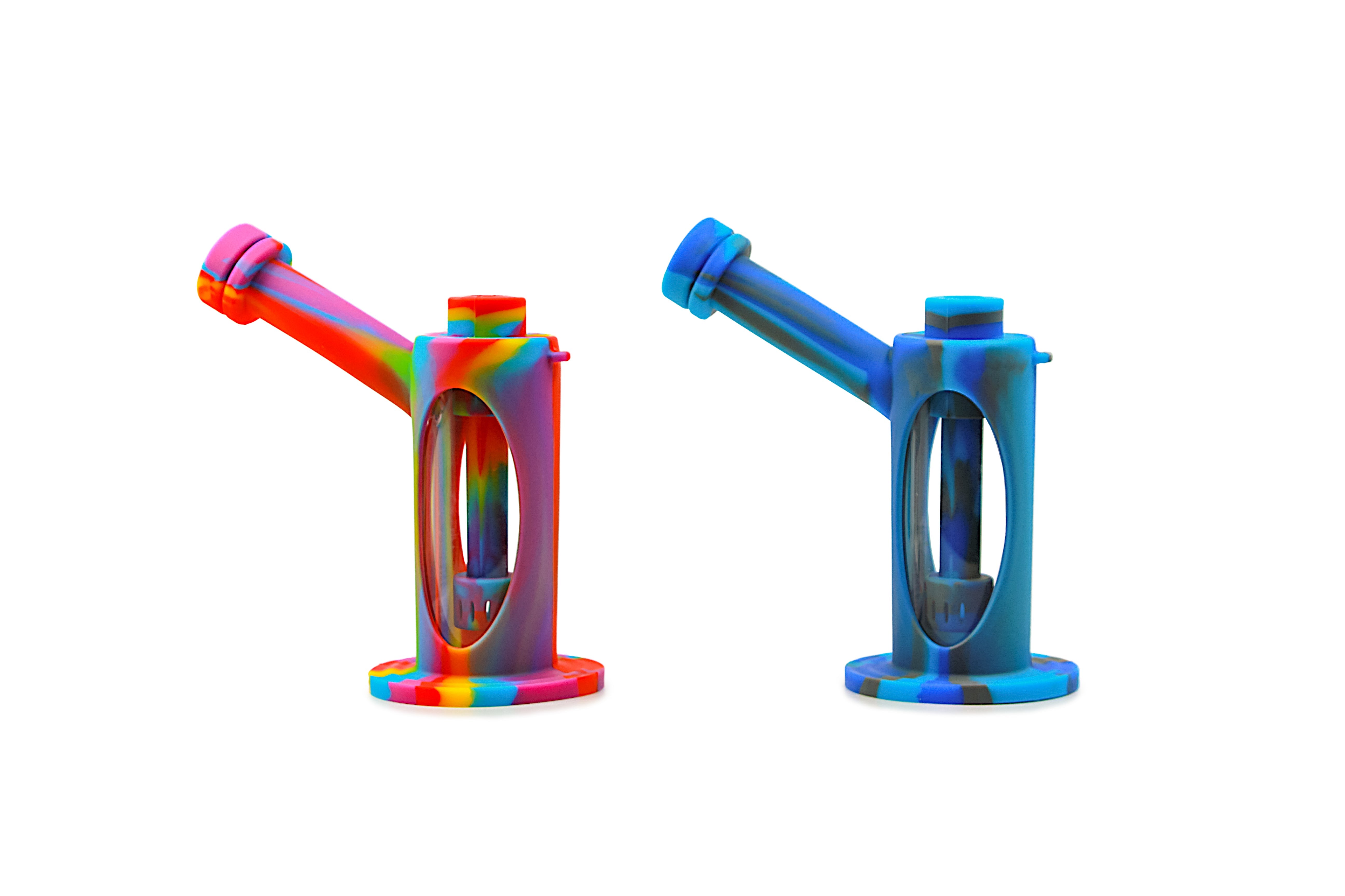 Silicone Glass Hybrid Sidecar Waterpipe