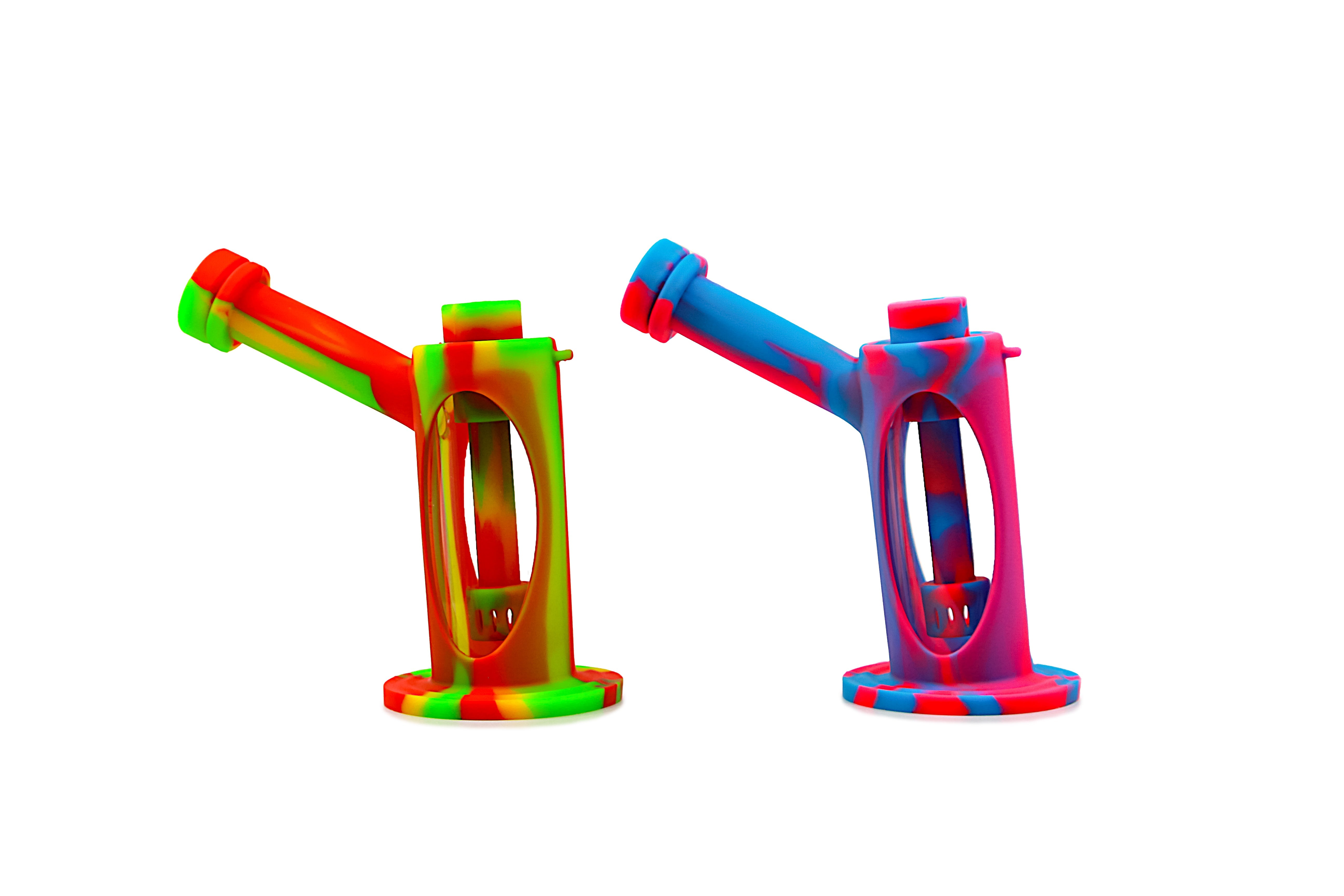 Silicone Glass Hybrid Sidecar Waterpipe