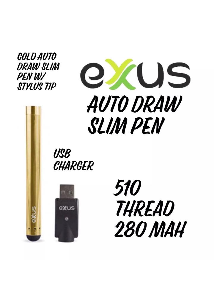 Exxus Slim 280 mAh 510 Auto Draw Cartridge Vaporizer