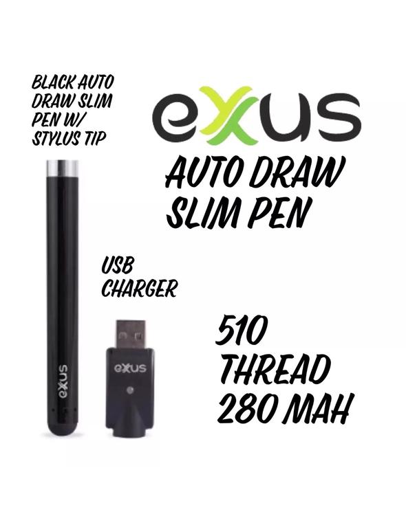 Exxus Slim 280 mAh 510 Auto Draw Cartridge Vaporizer