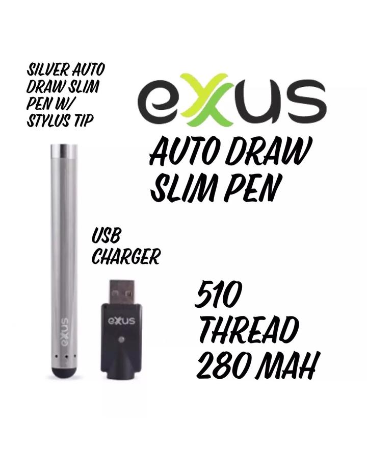 Exxus Slim 280 mAh 510 Auto Draw Cartridge Vaporizer