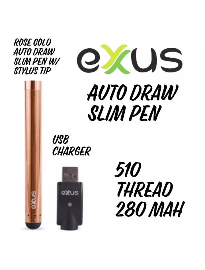 Exxus Slim 280 mAh 510 Auto Draw Cartridge Vaporizer