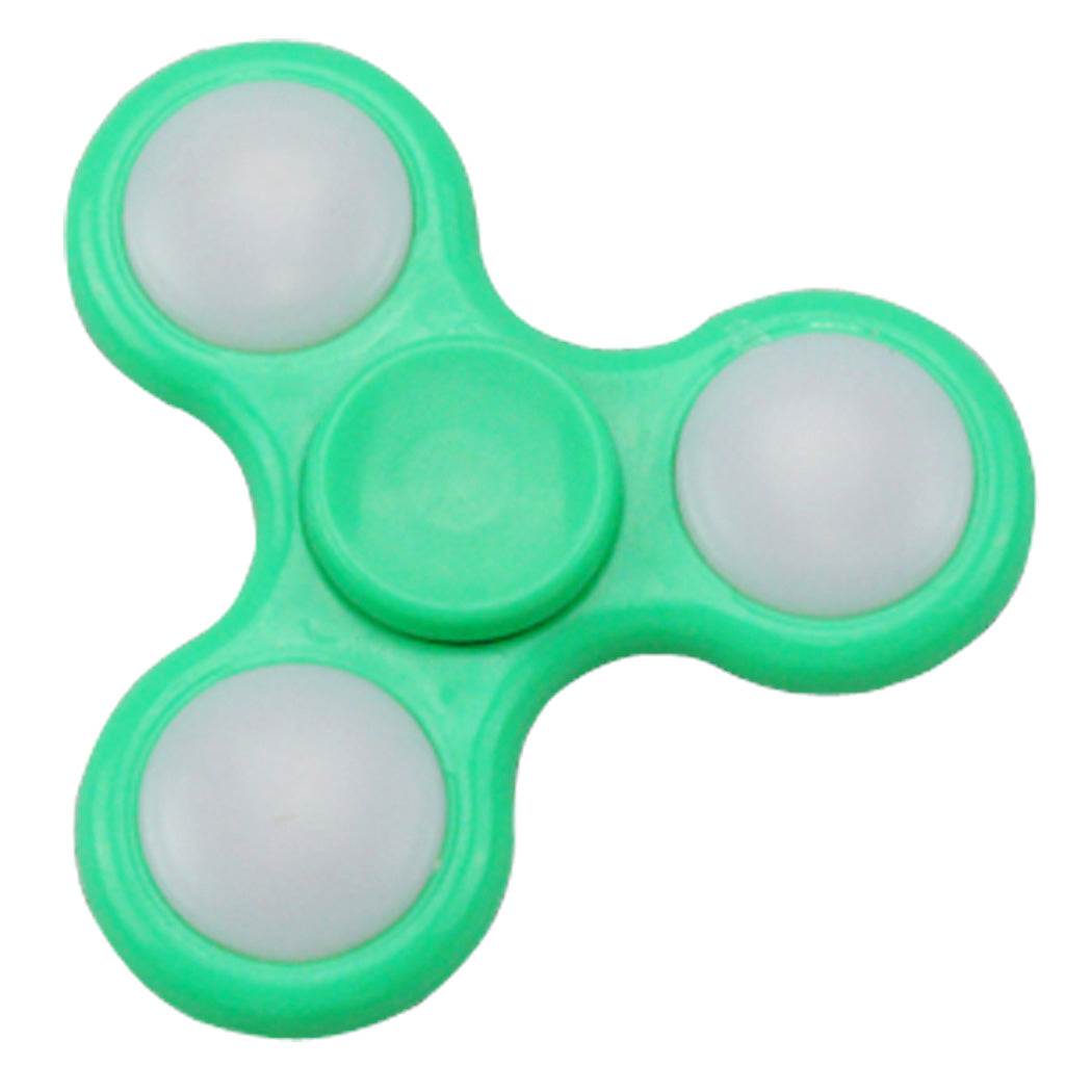 LED Fidget Spinner Tri-Spinner Stress Reducer Anxiety Toy For Kids & Adults