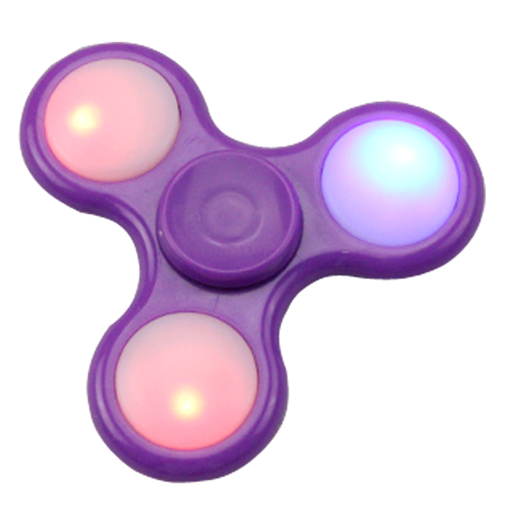LED Fidget Spinner Tri-Spinner Stress Reducer Anxiety Toy For Kids & Adults