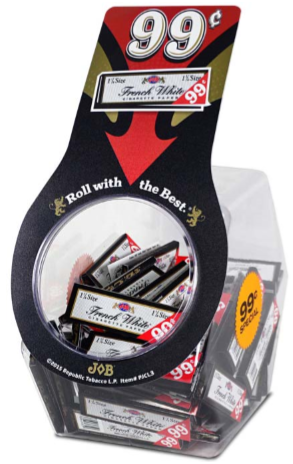 Job French White® 99¢ Pre-Priced Cigarette Papers in Tub (72ct)