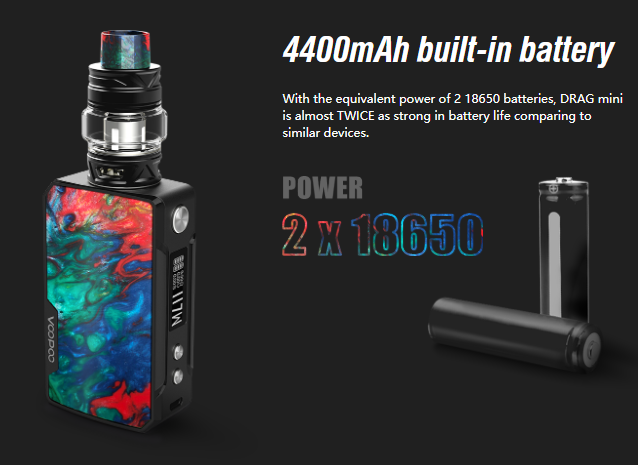 Voopoo Drag Mini Kit with Uforce T2 Tank 4400mAh