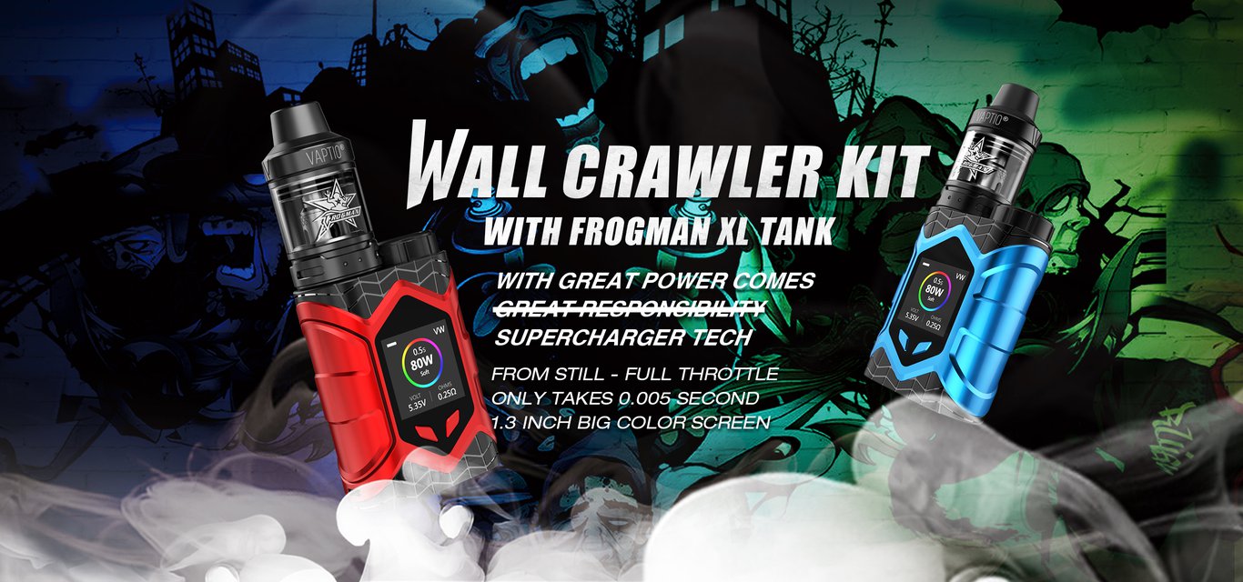 Vaptio Wall Crawler Box Kit with Frogman (XL) Tank