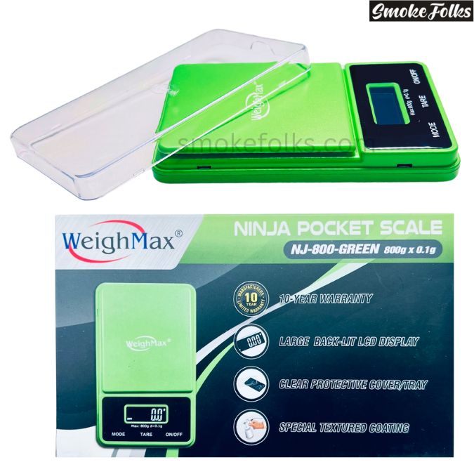 WEIGHTMAX NJ-800 X 0.1G DIGITAL POCKET SCALE