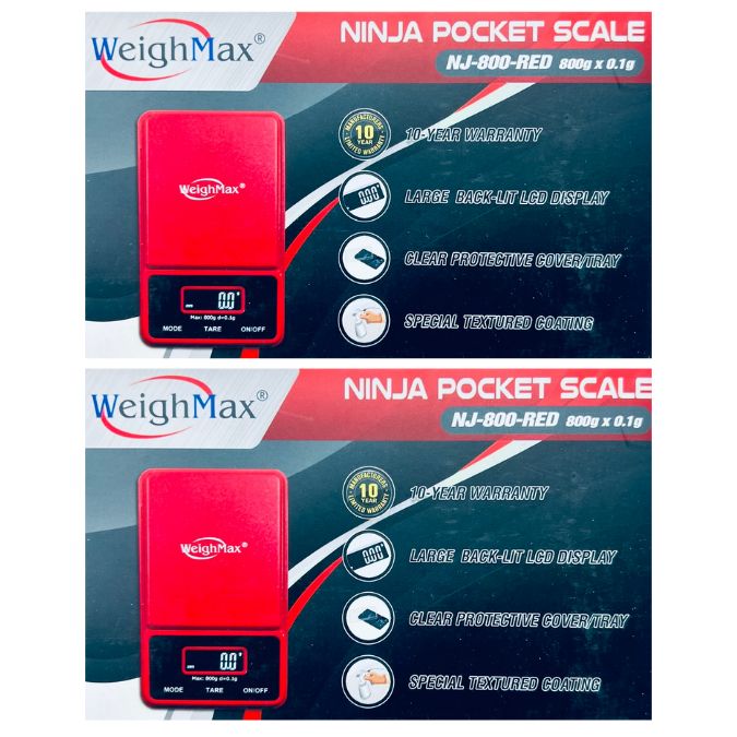 WEIGHTMAX NJ-800 X 0.1G DIGITAL POCKET SCALE