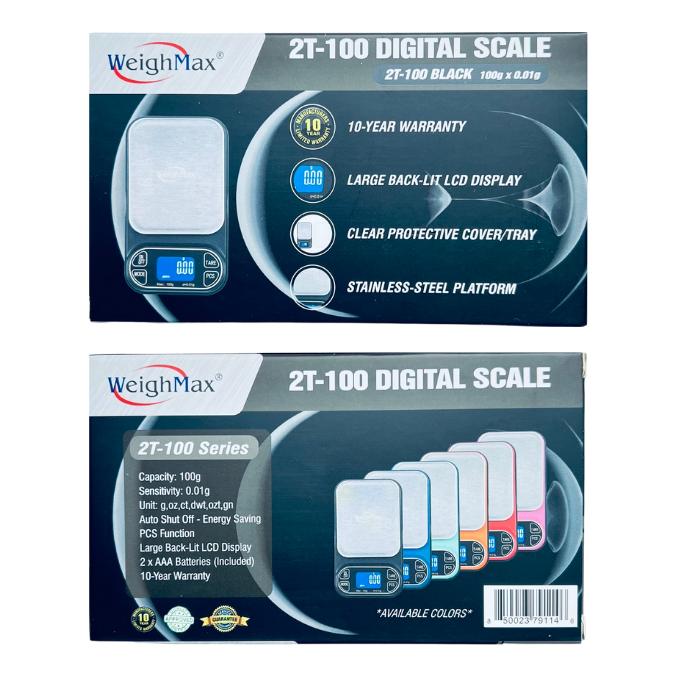 WEIGHTMAX 2T-100 X 0.01G LED DIGITAL SCALE