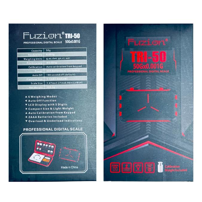 FUZION TRI-50 X 0.001G PROFESSIONAL DIGITAL SCALE