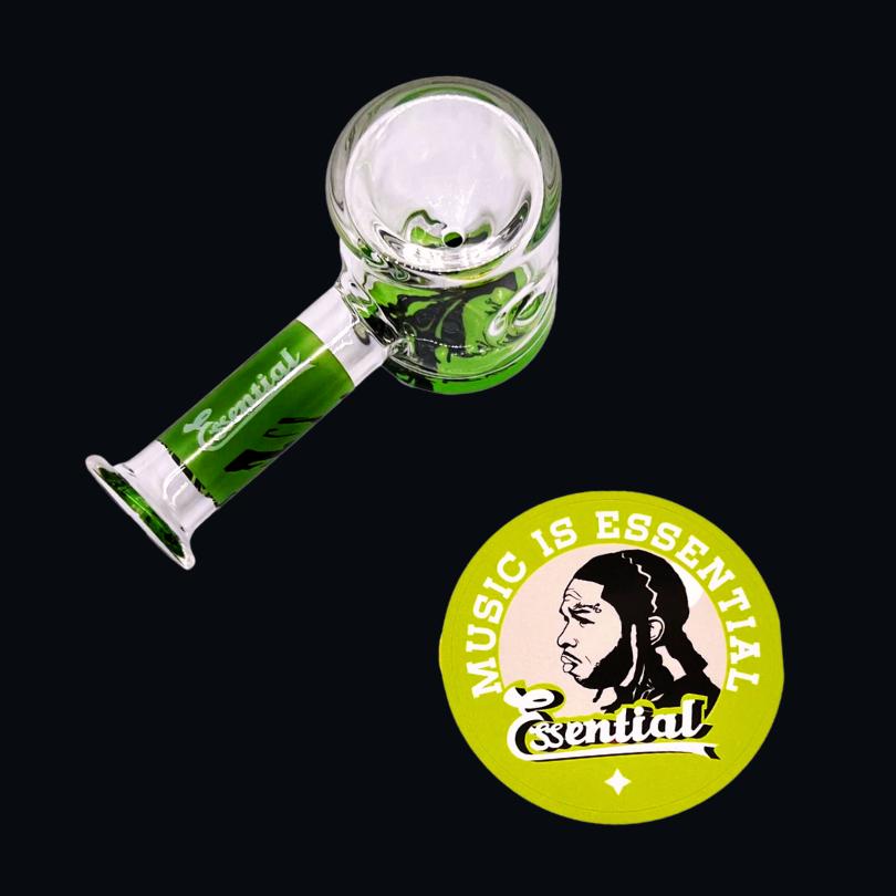 ESSENTIAL HAMMER GLASS HADN PIPE