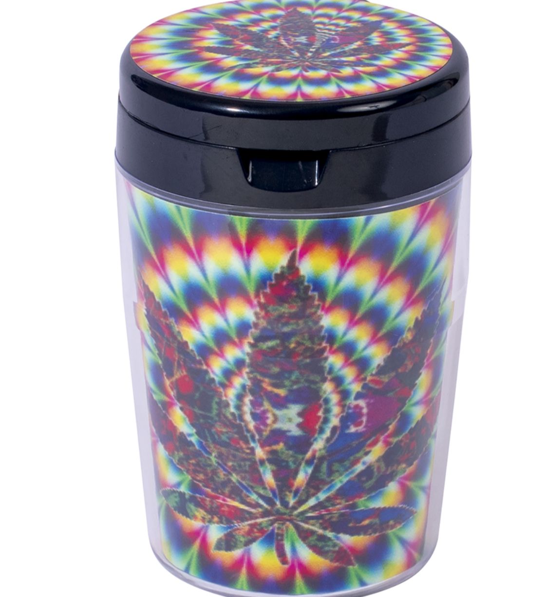 6ct. Leaf Glow In Dark Extinguisher Ash Tray W/ Lid