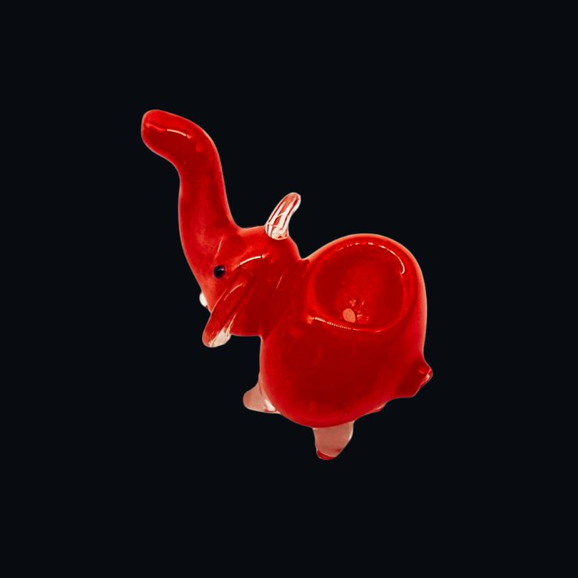 4" Elephant Glass Hand Pipe