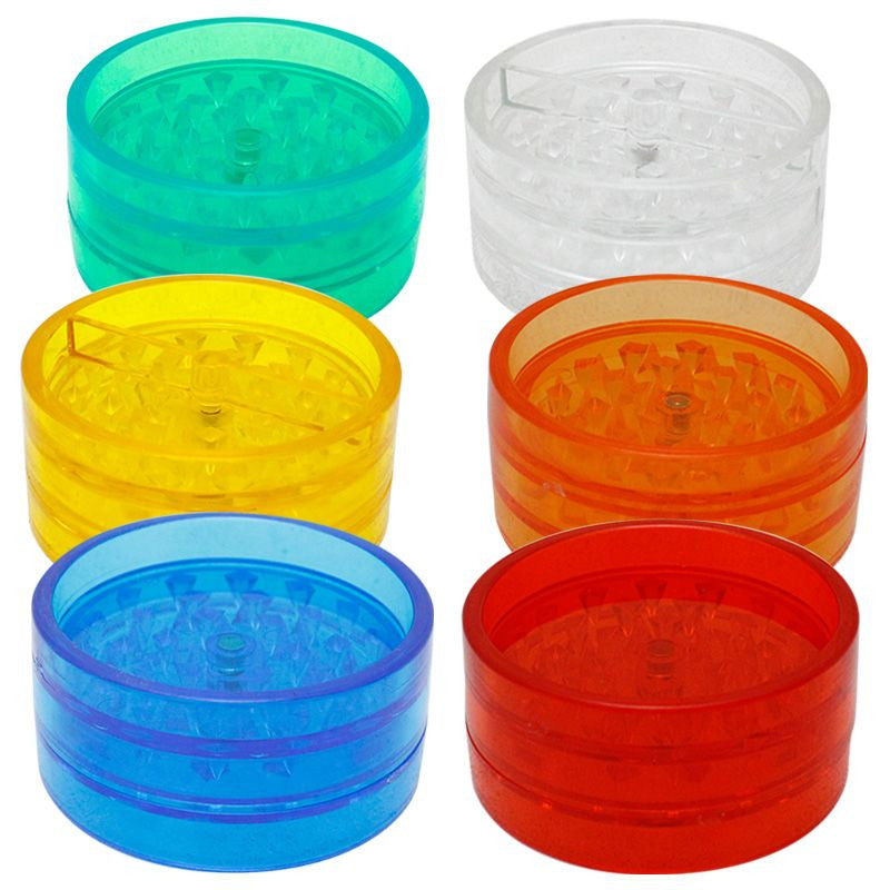 2.5" Solid Color Plastic Grinder