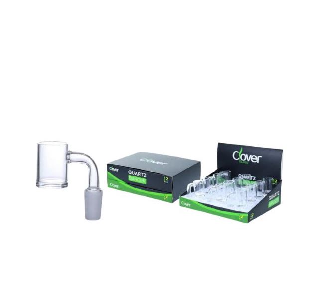 Clover Glass - 14mm Banger Flat Top clear - (Display Of 12)