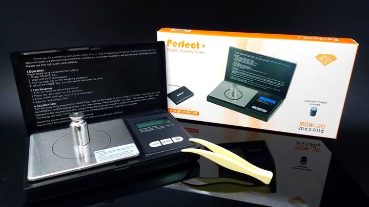 MSW-20 Perfect Scale (20x0.001g) with Calibration Weight