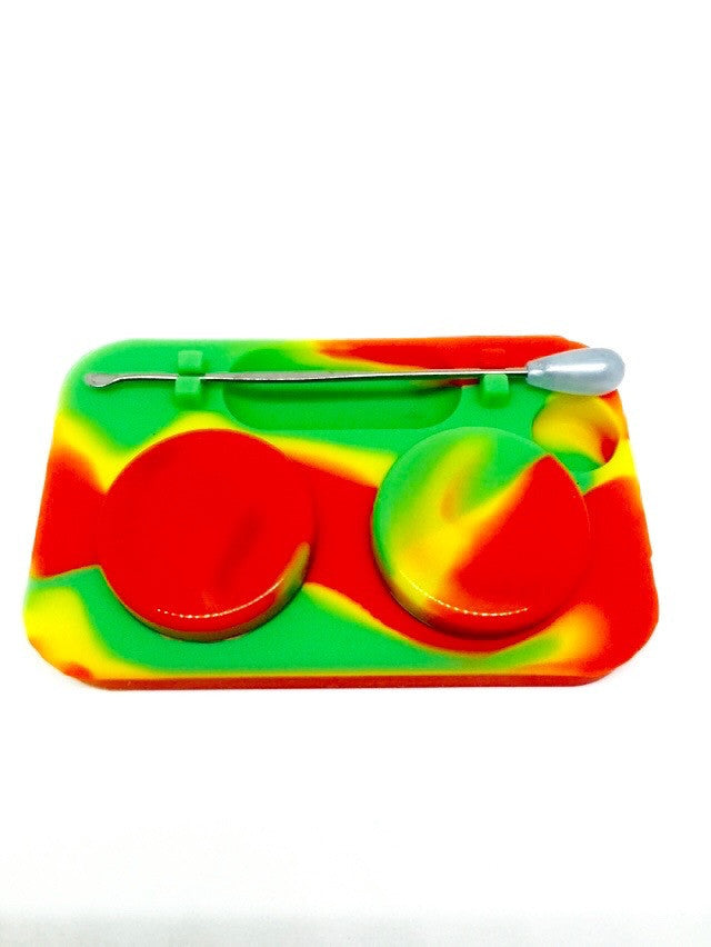 Silicone Container w/ Dab Tool + Stand