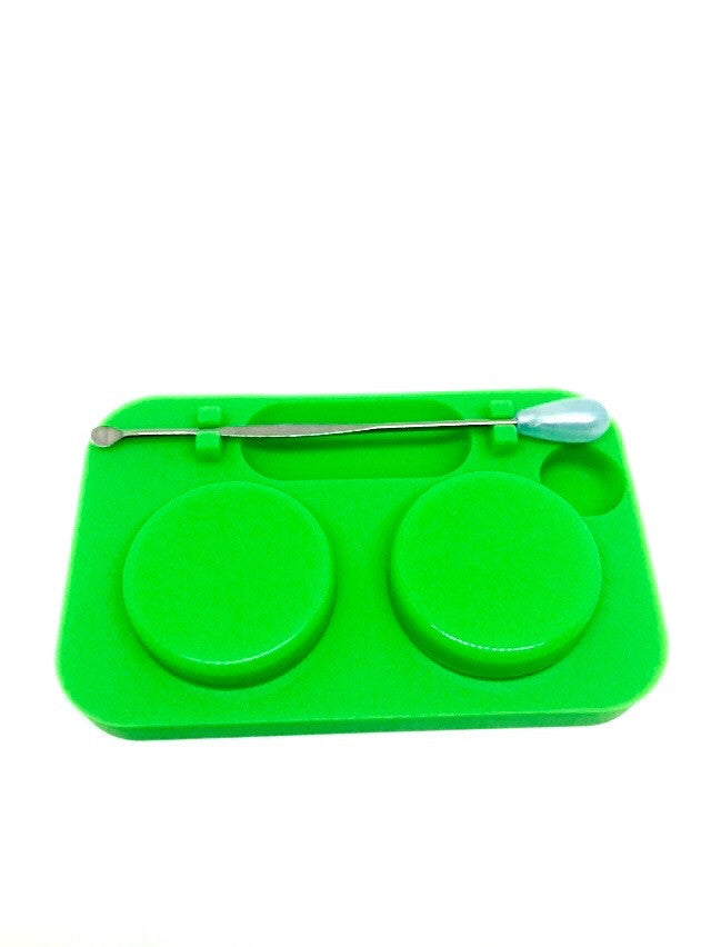Silicone Container w/ Dab Tool + Stand