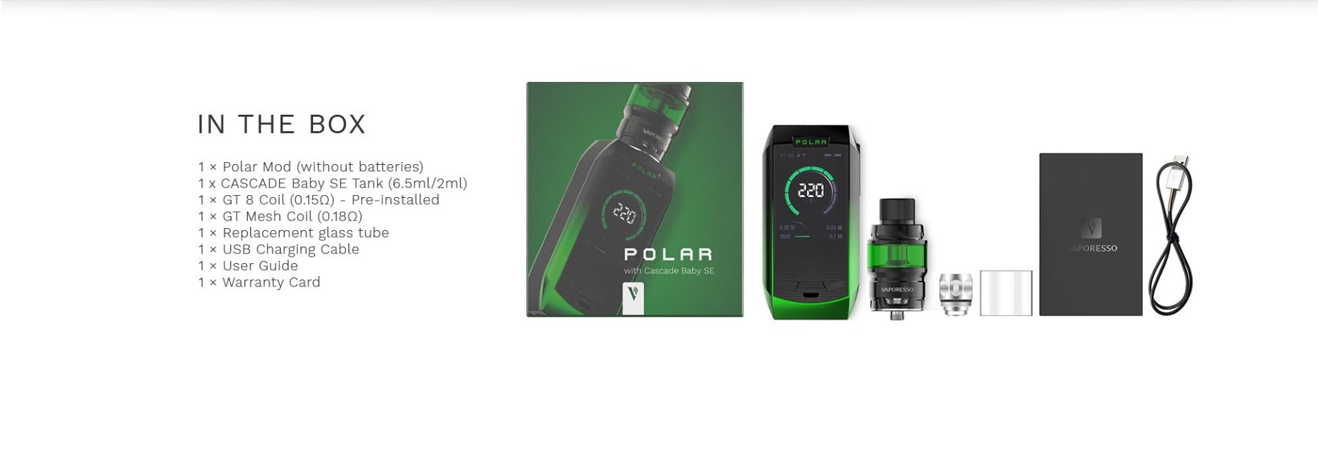 Vaporesso POLAR With Cascade Baby SE Kit 220W