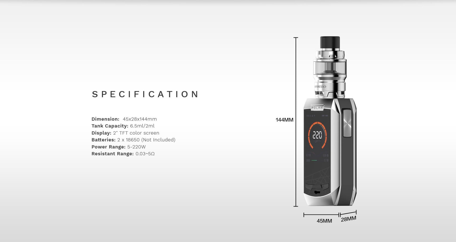 Vaporesso POLAR With Cascade Baby SE Kit 220W