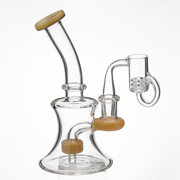 18mm Female Quartz Banger w/ Removable Diamond Knot + Free Carb Cap