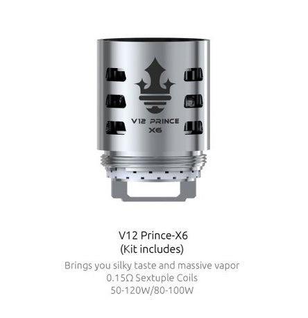 Smok V12 Prince X6 Coils (3ct)