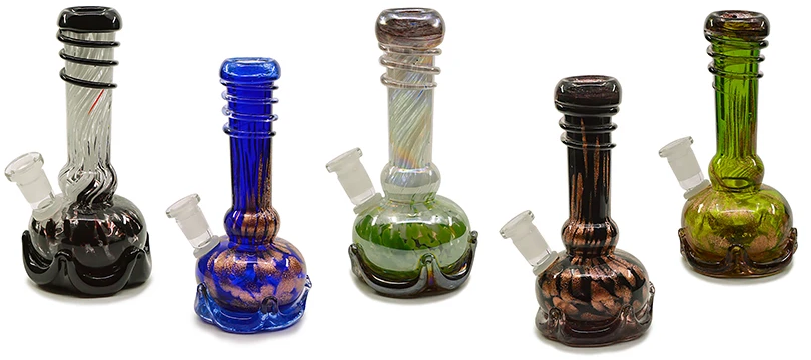 8" Glass-On-Glass Soft-Glass Water Pipe