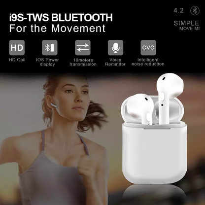 i9s TWS Wireless Bluetooth V5.0 Stereo Twin Earbuds