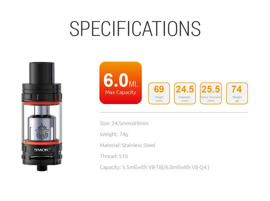 Smok TFV8 Tank The Cloud Beast