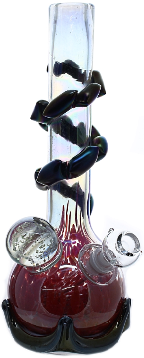 Glass-On-Glass Soft-Glass Water Pipe