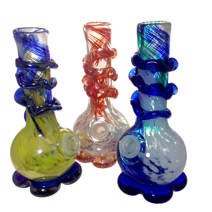 14" Glass-On-Glass Soft-Glass Water Pipe