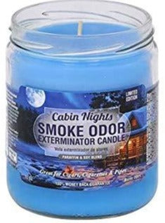 Smoke Odor Exterminator Candle 13oz Cabin Nights