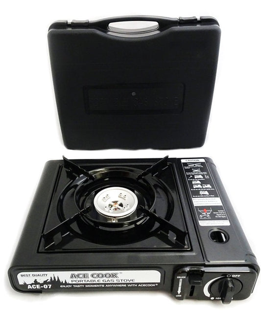 Portable Butane Gas Stove with Carrying Case