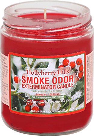 Smoke Odor Exterminator Candle 13oz Hollyberry Hills