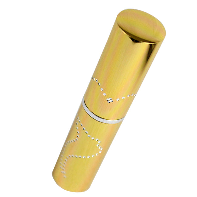 Gold Lipstick Stun Gun with Flashlight