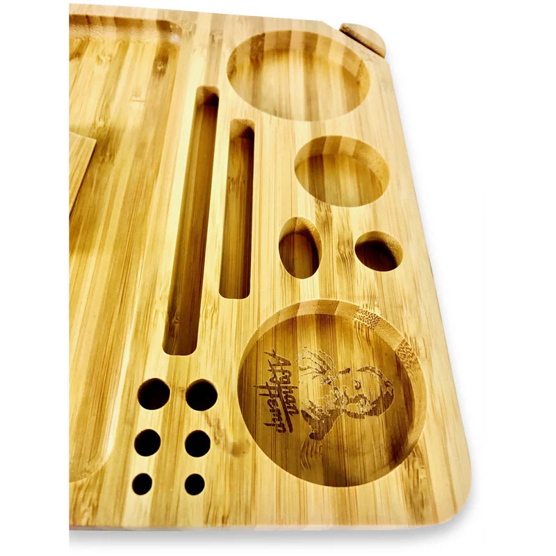 Afghan Hemp Bamboo Rolling Tray (Large)