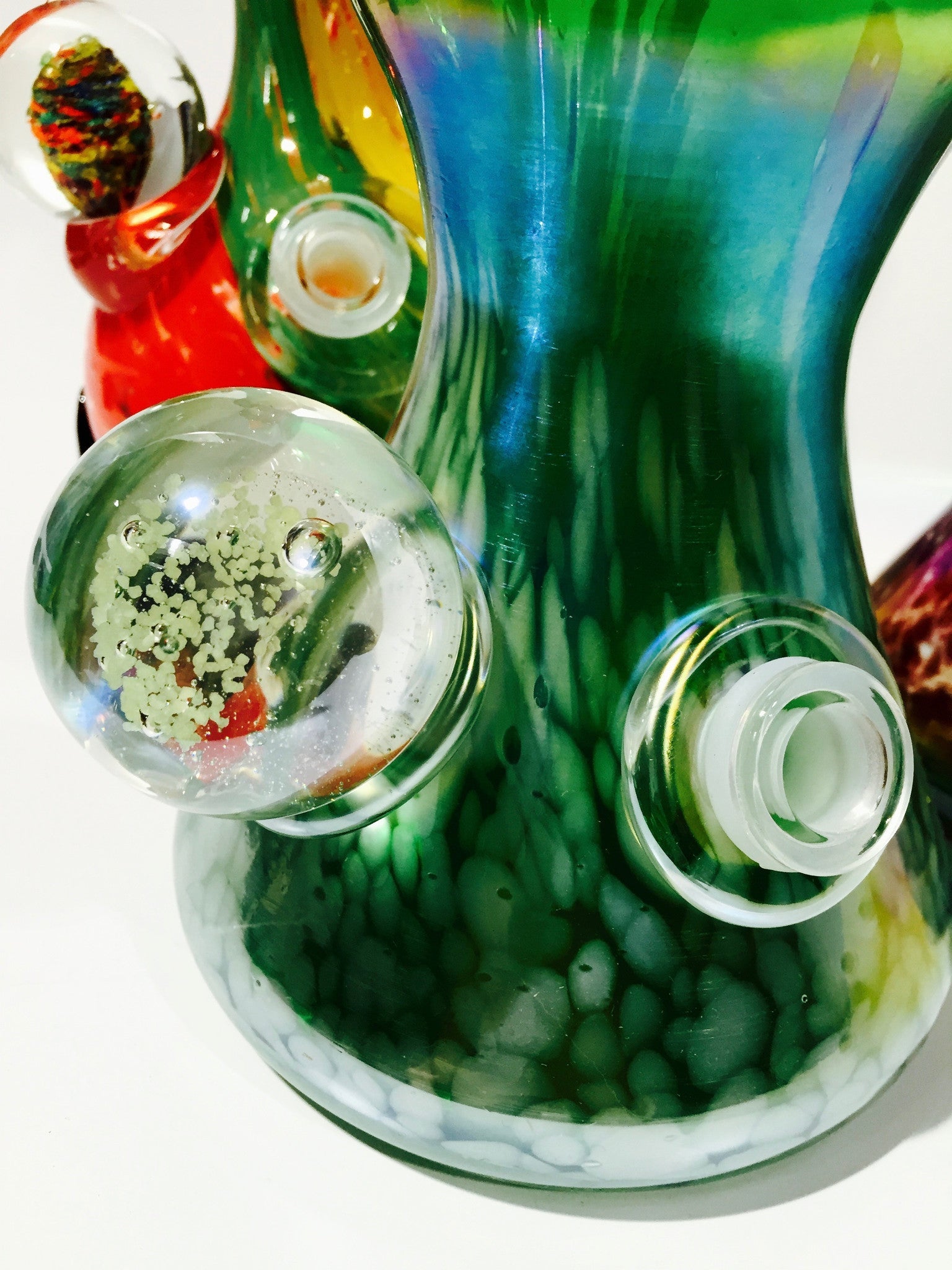 Glass-On-Glass Soft-Glass Water Pipe