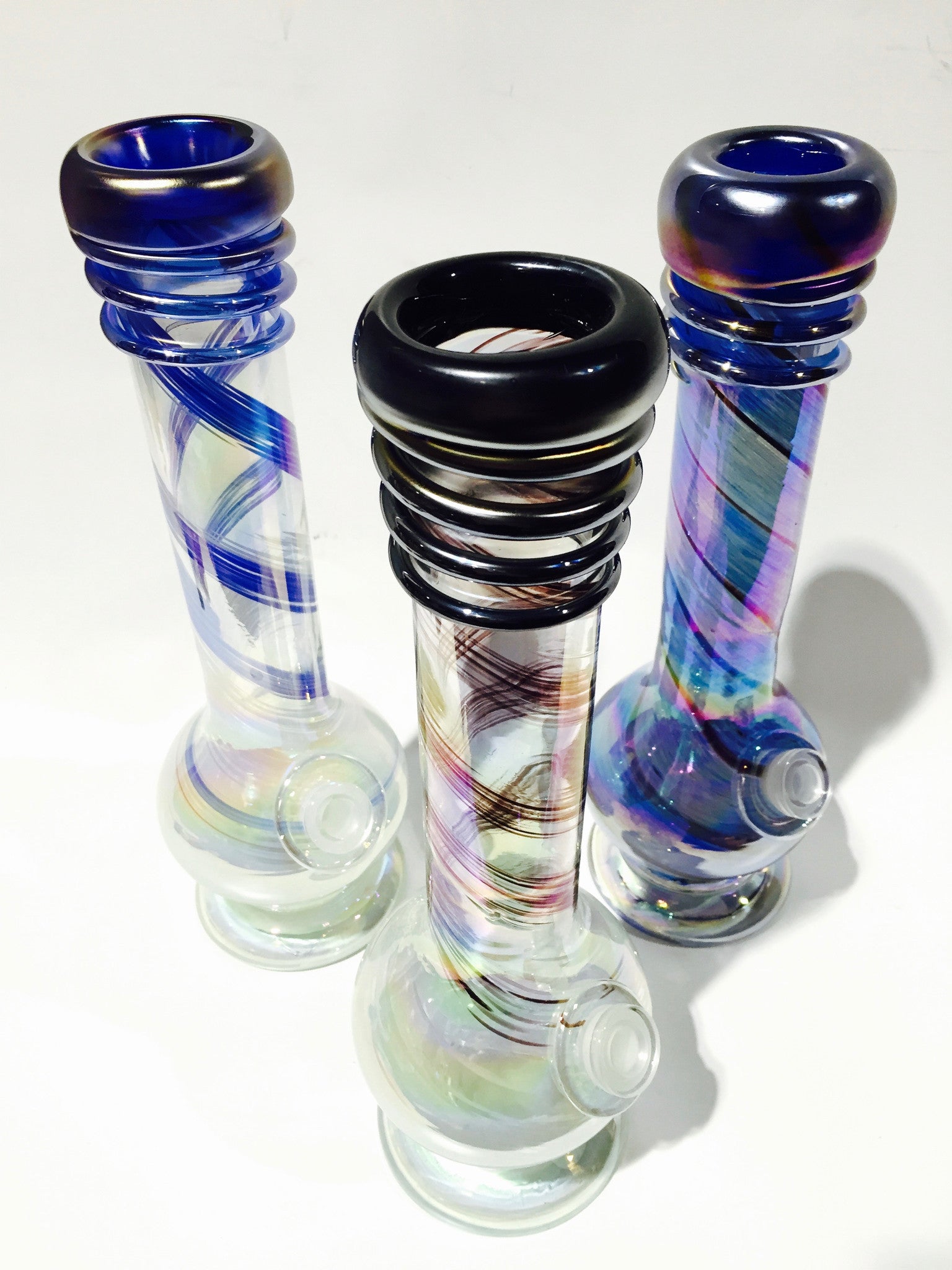 Glass-On-Glass Soft-Glass Water Pipe
