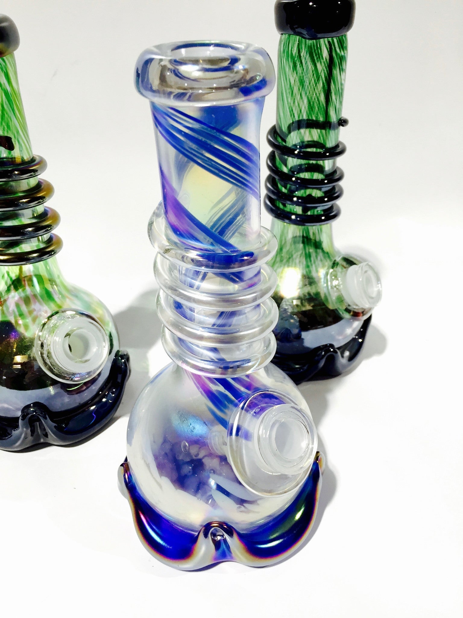 Glass-On-Glass Soft-Glass Water Pipe
